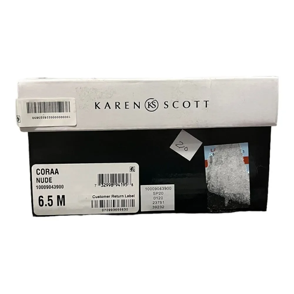 Karen Scott Nude Coraa Pump Heel Floral LEFT SHOE ONLY Amputee 6.5M New